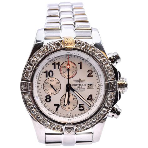 breitling custom diamond watches|breitling watches with diamond bezel.